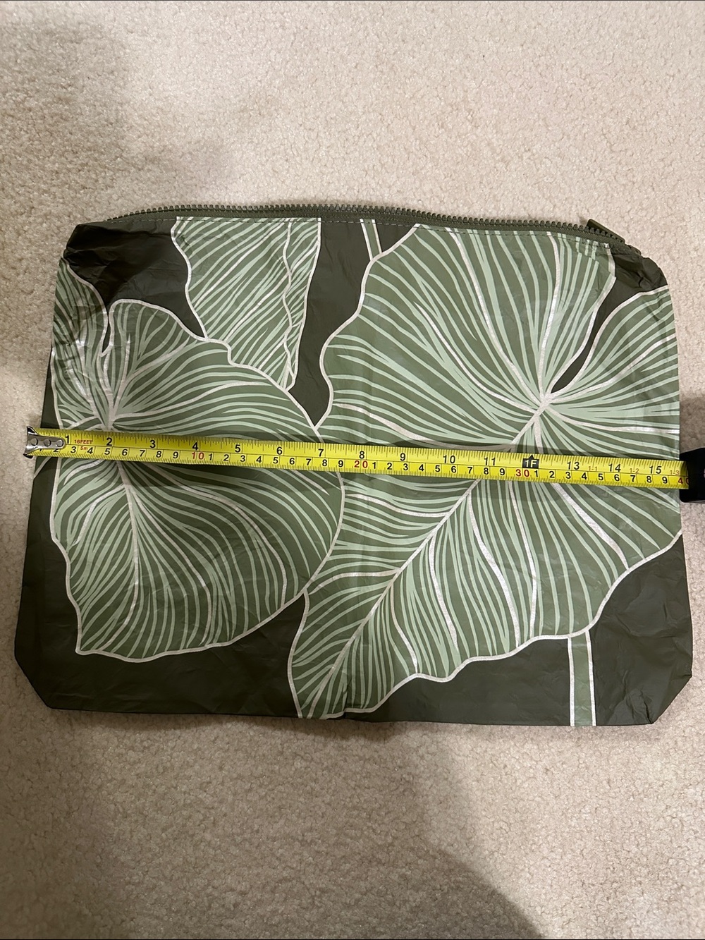 ALOHA Collection Olive Green Logo Travel Pouch